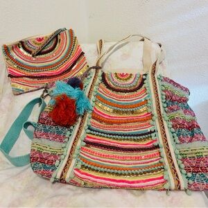 Colorful Bohemian Tote Bag